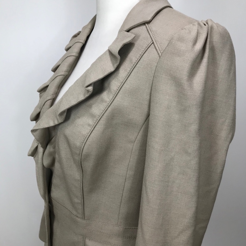 White House Black Market Tan Jacket Blazer Size 8 - Picture 2 of 10